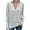 Gray, variant on ShiShine Plus Size Tops for Women Long Sleeve Raglan V Neck T Shirts Tunic Fall Blouse