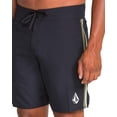 thumbnail image 4 of Volcom Men's 18" Boardshorts – Stretch Swim Trunks with Drawstring Waist and Back Flap Pocket, Size-40, Color-Lawton Black, 4 of 6