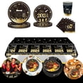 thumbnail image 2 of Graduation Theme Party Supplies Disposable Paper Plate, Napkins,Table C D Zaq, 2 of 8
