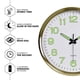 thumbnail image 5 of Rose red Reloj de pared de plástico luminoso de 12 pulgadas y 30cm, reloj de cuarzo, reloj de pared de salón para dormitorio, 5 of 5
