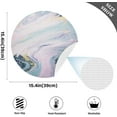 thumbnail image 4 of Wavy Swirl Marble Ripple Colorful Placemats Round Table Mats Non-Slip Washable Heat Resistant Kitchen Place Mat for Home Dining Coffee Tabletop (6PCS) Home Decor, 4 of 7
