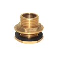 thumbnail image 1 of Joywayus-Conector de tanque de agua de latón sólido, conector de mamparo para tanque con anillo de goma estabilizador, 1 ", macho y No hembra, interior, 1 of 5