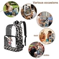 thumbnail image 4 of Xoenoiee Cowboy Cow Print Clear Backpack for Kids Girls Large Capacity Casual Daypack with Adjustable Padded Strap Heavy Duty Rucksack Transparent Bookbag Back to School Gifts for Teens, 4 of 7