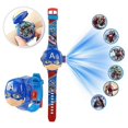 thumbnail image 1 of Kids Spider-men Frozen Elsa Projection Watch Cartoon Superhero Prinness Flip Cover Watches Boys Girls, 1 of 5