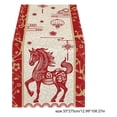 thumbnail image 3 of 2026 New Year Decorations Chinese New Year Table Mats Horse Design 2026 - Spring Festival Kitchen Dining Decor Holiday Party(A, 33×275cm), 3 of 5