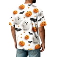 thumbnail image 7 of Fabrcox Mens Halloween T Shirt Ghost Cat Pumpkin Shirt Men Fall Holiday Big and Tall Spooky Mens Graphic T Shirts Purple XXXL, 7 of 7