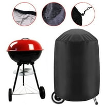 Kettle Grill Cover, iClover [23"x30"] Black Waterproof Dustproof Round BBQ Cover Patio Garden Gas Barbecue Smoker Fire Pit Cover
