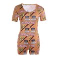 thumbnail image 1 of Kmbangi Body Femme à Col en V, Imprimé Homewear, Pyjama à Manches Longues, 1 of 8