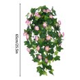 thumbnail image 3 of geerera Fake Hanging Flowers, Artificial Morning Glory Hanging Plants, Faux Spring Flowers, for Outdoor Front Door Patio Garden Balcony Home Decoration, 3 of 5
