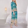 thumbnail image 3 of Naloa Shopping Cart On Tropical Beach Pajamas for Women Set, Womens Pajama Sets, Lounge Sets for Women, 2pjs for Women-Large, 3 of 7