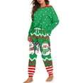 thumbnail image 2 of Yuyamidu Snowoman Long Sleeve Pajamas for Women Set of 2 Christmas Pajama Tops and Pants Casual Sleepwear Size S Comfy Pj Sets Womens Nightwear with Pockets, 2 of 7