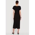thumbnail image 3 of Women's Textured Knit Asymmetrical Bow Side Midi Dress, 3 of 3