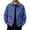 Blue, variant on Men's Jean Jacket Retro Long Sleeve Button Down Denim Jacket Baggy Basic Solid Distressed Casual Coat