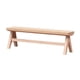thumbnail image 3 of Mini silla de madera sin pintar, muebles para casa de muñecas a escala 1/12, banco para casa de muñecas Banco largo, 3 of 9