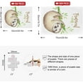 thumbnail image 3 of FREEAMG Sloth and Cute Palm Leaves 1000 Piece Jigsaw Puzzle, Wall Artwork Puzzle Games for Adults Teens 29.5" L X 19.7" W, 3 of 7
