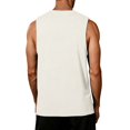 thumbnail image 7 of UDAUDU Men's Tank Top Cotton Soft Sleeveless Workout Muscle Shirts Casual Comfortable Gym Running Shirt Beige 3XL, 7 of 7