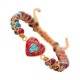 thumbnail image 2 of Pulseras trenzadas Qarigey con cuentas de piedra y piedras preciosas naturales rojo, 2 of 6