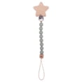 thumbnail image 1 of Cadena de silicona para chupete con cuentas, clip para chupete con forma de estrella de haya, embalaje para bebé, patrón de haya, cadena anticaída para chupete de haya, 1 of 6