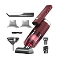 thumbnail image 4 of Aspiradora de coche Mini aspiradora portátil de alta resistencia Colector de polvo rosa roja doble, 4 of 9
