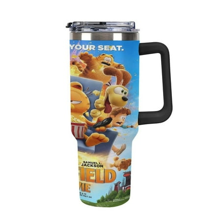 

Gar_field Anime Tumbler Gifts Presents for Kids Husband Tumbler Cups For Home Office Or Car Perfect Anime Presents Boys And Girls Boyfriend Black-style