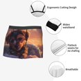 thumbnail image 3 of Balery Puppy Lying On A Cloud Calzoncillos bóxer para hombre, ropa interior de algodón suave y transpirable con cinturilla de nailon-X-Large, 3 of 5