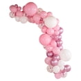 thumbnail image 2 of Restaurantware-Balloonify Balloon Garland Set, 1 Party Decoration Kit - 104 Balloons, With Chain, Metallic Pink & White Latex Balloon Arch Kit, Includes Glue Dots, 2 of 3