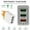 D, variant on USB Fast Charger Block,European Travel Plug Adapter,4-Port USB C Wall Charger Plug Type C Fast Charging Block International Power Adaptor US to Europe EU for Most Mobile Phones(C)