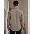 thumbnail image 4 of COOFANDY Men Button Down Long Sleeve Shirts Regular Fit Suit Shirt Business Dress Shirts Men, 4 of 6