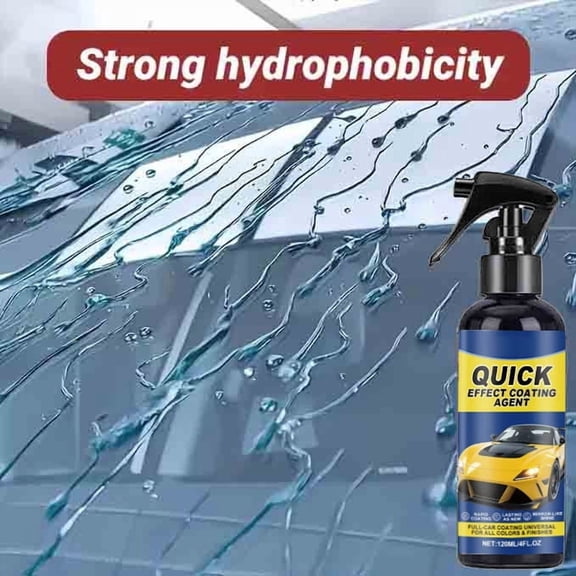 Car Glass Coating Spray 120ml Hydrophobic Rain Repellent with Microfiber Towel