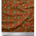 thumbnail image 1 of Soimoi Viscose Chiffon Fabric Triangle,Floral & Cactus Tree Printed Fabric 1 Yard 42 Inch Wide, 1 of 1