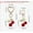Multi, variant on WEUVEB 2Pcs Red Cherry Keychain Heart Pendant Kawaii Purse Accessory