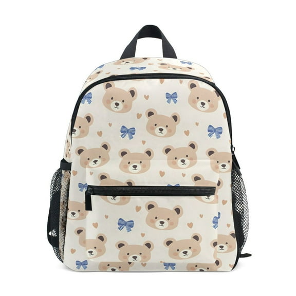 ALAZA Cute Bears Bows School Backpack Small Bookbag Mini Bags