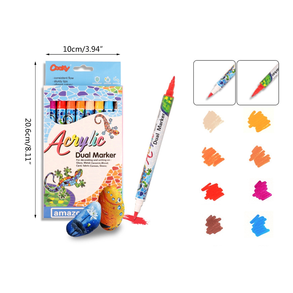 8/24/36/48Pcs Pens for Painting Art Drawing, Round Tip Acrylic Paint Markers Paint Pens Set for Rock Painting