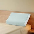 thumbnail image 5 of EazyTech Cooling Massage Pillowcase for Contoured Support ,16x24in Breathable Thin Summer Pillow Case for Neck, Cervical Pillow,Latex Pillow ,Wrinkle & Stain Resistant for Home Comfort Green, 5 of 8