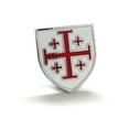 thumbnail image 2 of Lapel Pin Crusaders Shield Emblem Red and White Enamel Pin Jerusalem Cross 3D Five-Fold Cross Tie Pin Jacket Pin Hat Pin Christain Symbol, 2 of 6