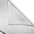 thumbnail image 3 of Ambesonne Abstract Face Kitchen Curtains, Close-Eyed Lady Art, 55"x45", Black White Vermilion, 3 of 3