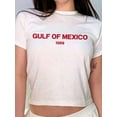 thumbnail image 4 of Gulf Of Mexico Y2K Baby T-Shirt, American Gulf Shirt, American Pride T-Shirt, 90s Aesthetic Shirt, Fashionable Graphic Tee, Women Gift, Women T-Shirt, 4 of 6