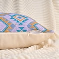 thumbnail image 3 of Unique Bargains Boho Throw Pillow Covers Geometric Pattern Cushion Cases 18" x 18" Purple, 3 of 7