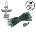 thumbnail image 3 of Novelty Lights 50 Light Christmas Mini Light Set, Green Wire, 25' Long Clear, 3 of 5