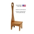 thumbnail image 3 of Solid Hardwood Bench Step Stool with Handle Made in the USA, 3 of 4