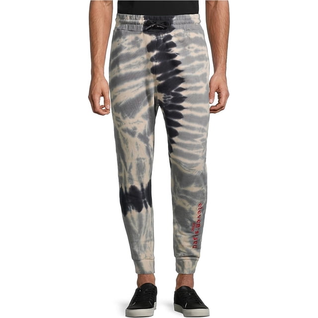 Elevenparis Hombre Tie Dye Casual Jogger Pantalones avena L/29