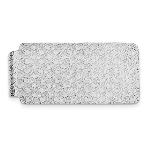 Beautiful Sterling Silver Rhodium-plated Money Clip