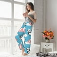 thumbnail image 5 of Salouo Panda Flying in the Sky Print Women's Pajama Pants Casual Loose Sweatpants PJs Flowy Pants Drawstring Palazzo for Women Wide Leg Pants Lounge Pajama -Large, 5 of 8