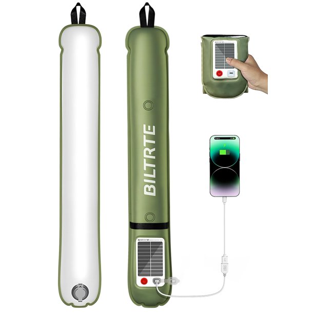 Luz de Camping Solar Recargable BILTRTE IP66 Impermeable
