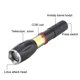 thumbnail image 2 of Linterna portátil T6 + COB LED de bolsillo pequeña impermeable con zoom telescópico linterna de 4 modos para exteriores, 2 of 8