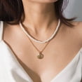 thumbnail image 1 of Latrodar Vintage Metal Multilayer Color Multilayer Start Necklace Ladies Jewelry Remembrance Day Mothers Day Gifts for Mom, 1 of 5