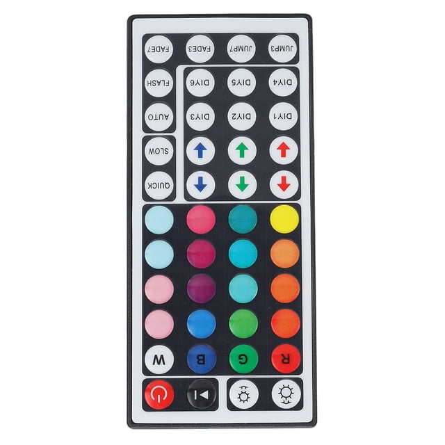 Contrôleur LED RGB DC5-24V, 44 Touches, Contrôle Infrarouge IR, Bande Lumineuse LED Colorée, Télécommande pour Bandes Lumineuses RGB 5050 2835, Interface 4PIN