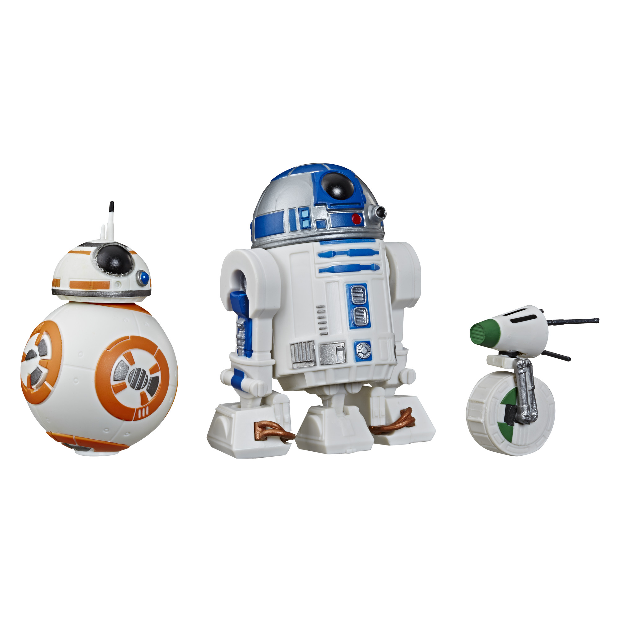 Star Wars Galaxy Of Adventures Droid Pack, Set Di 3 Figure: R2-D2, BB-8 E D-O, Altezza 12,7 Cm, Con Funzioni D'azione, Per Bambini Dai 4 Anni