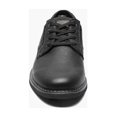 thumbnail image 3 of Nunn Bush Otto Plain Toe Oxford Shoes Comfort Leather Black Tumbled 84962-007, 3 of 9