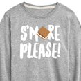 thumbnail image 3 of Instant Message - Camping - S'more Please! - Toddler & Youth Long Sleeve Graphic T-Shirt, 3 of 6